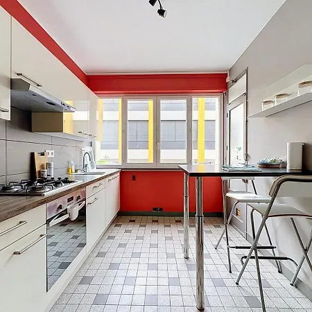 Grand T4 Centre-ville 8 Pers Jardin Lecoq *